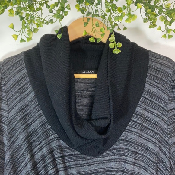 Rhapsody long sleeve cowl neck sweater dress NWT - Picture 3 of 5